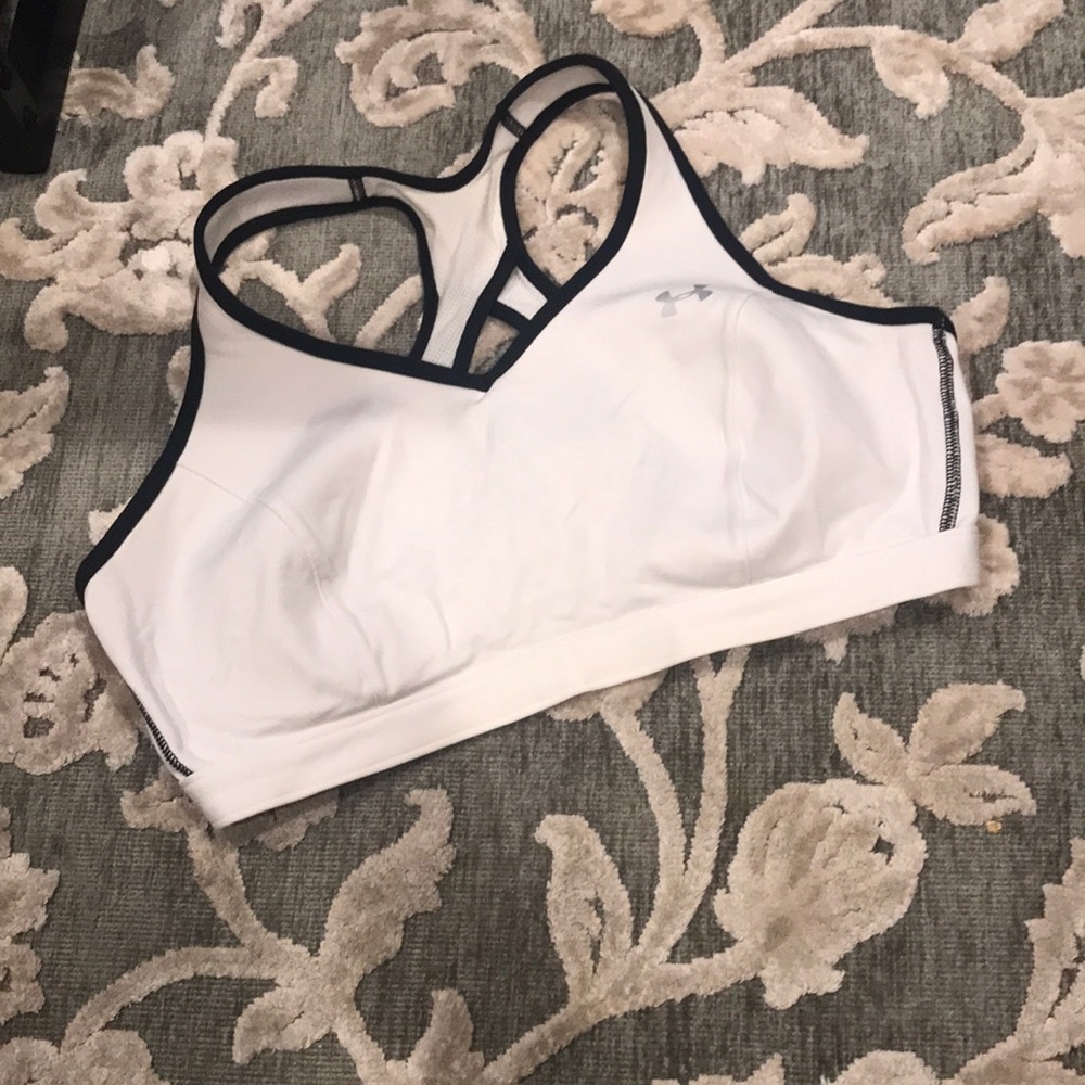 Under Armour white sports bra